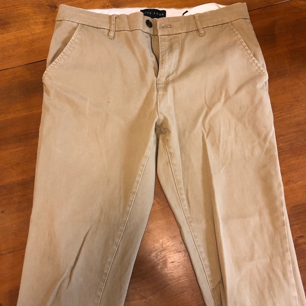 Khaki skinny jeans